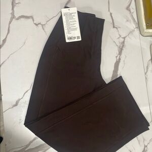 Lululemon Athletica Brown Trousers Wide-Leg Full-Length